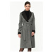 Z6510 DEWBERRY WOMEN'S COAT-GREY