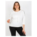 Dámská halenka plus size s 3/4 rukávy - ecru JEDNA