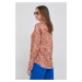 Košeľa Sisley dámska, ružová farba, regular, s klasickým golierom