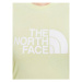 The North Face Tričko Easy NF0A4T1Q Zelená Regular Fit