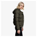 Bunda Urban Classics Ladies Hooded Puffer Jacket Dark Olive