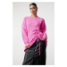 Trendyol Pink Thessaloniki Knitted Smock Detailed Knitwear Sweater