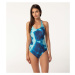 Plavky Aloha From Deer Tie Dye Open Back SSOB AFD852 Blue