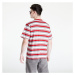 GUESS Cole Heather Stripe Tee Red/ White/ Grey