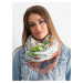 White scarf with floral print