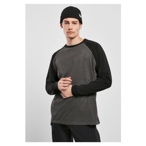 Raglan Contrast LS charcoal/black Urban Classics