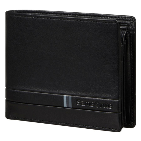 Samsonite Pánská kožená peněženka Flagged SLG 046 - černá