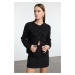 Trendyol Limited Edition Black Stone and Feather Detailed Knitwear Cardigan