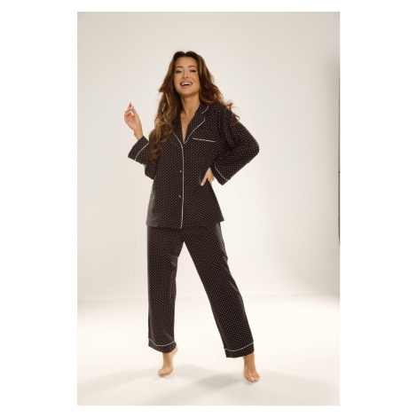 718 DÁMSKE PYŽAMO MADELEINE Červená De Lafense