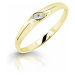 Cutie Jewellery Nežný zásnubný prsteň zo žltého zlata Z6815-2844-10-X-1 52 mm
