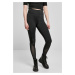 Women's Highwaist Mixed Tech Leggings Black/Black