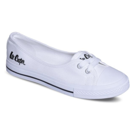 Lee Cooper CANVAS Dámske baleríny, biela, veľkosť