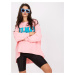 Light pink and blue oversize hoodie