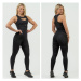 NEBBIA - Dámske fitness legíny so sieťkou 838 (black) - NEBBIA