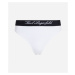 Spodná Bielizeň Karl Lagerfeld Hotel Karl High Waist Brief White