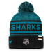 San Jose Sharks zimná čiapka Authentic Pro Rink Heathered Cuffed Pom Knit