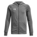 Under Armour RIVAL FLEECE FZ HOODIE Chlapčenská mikina, sivá, veľkosť