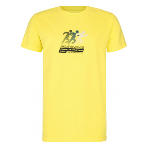 Boys' cotton T-shirt KILPI LAMI-JB - yellow