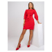 Červené elegantné mini šaty -LK-SK-508837.71P-red