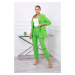Elegant set of jacket and trousers light green color