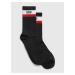 Čierne pánske vysoké ponožky GAP athletic