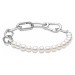 Pandora Luxusný strieborný náramok na prívesky s pravými perlami Me 599694C01 16 cm