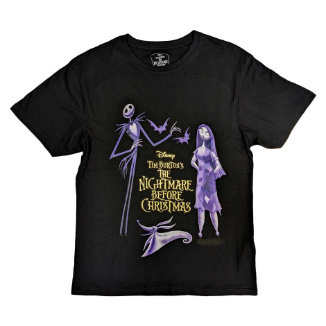 Disney tričko The Nightmare Before Christmas Purple Characters Čierna