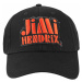 šiltovka Jimi Hendrix - Orange Stencil Logo - BLACK - ROCK OFF - JHXCAP01OB