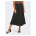 Black Ladies Satin Wrap Midi Skirt JDY Sheela - Ladies