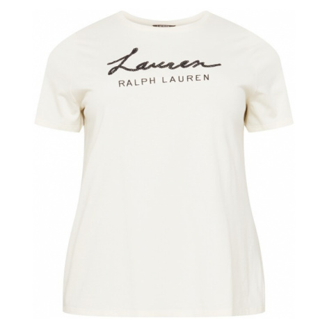 Lauren Ralph Lauren Plus Tričko 'KATLIN'  krémová / čierna