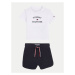 Tommy Hilfiger Súprava Tričko a šortky Logo KN0KN01812 Tmavomodrá Regular Fit