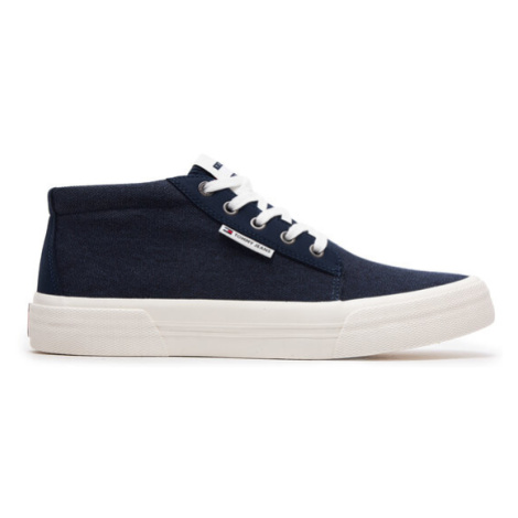 Tommy Jeans Sneakersy Tjm Mid Cut Canvas Color EM0EM01412 Tmavomodrá Tommy Hilfiger