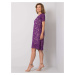 Elegantné fialové čipkované šaty