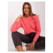 Women's coral cardigan with cables