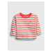 GAP Baby tričko stripe t-shirt Červená