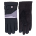 Pánske rukavice RS-081 čierna so šedou - Yoclub černá s šedou