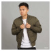 Bunda Urban Classics Basic Quilt Bomber Jacket Olive