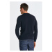 SVETER GANT COTTON PIQUE C-NECK EVENING BLUE