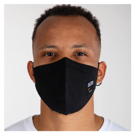 Rúško Alpha Industries Label Face Mask Black