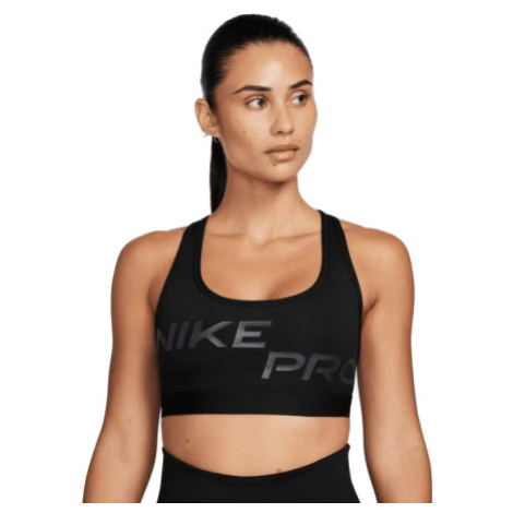 Dámska tréningová športová podprsenka NIKE W PRO DF SWSH LGT SPT GRX BRA-FN2749-010-black