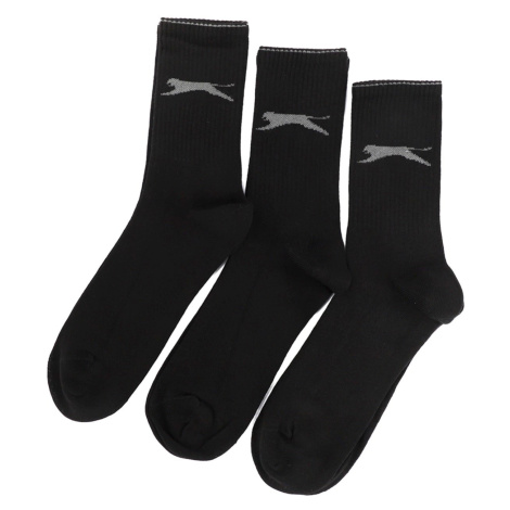 Slazenger Jago Men's Sports Socks 40-44 Black Color, Set of 3