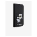 PU Saffiano Karl and Choupette NFT Book Puzdro pre iPhone 13 Pro Max Black Karl Lagerfeld