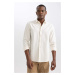 DEFACTO Regular Fit Cotton Long Sleeve Shirt