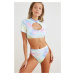 Trendyol Colorful Tie Dye Bikini Bottom