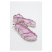 LuviShoes Muse Women's Pink Sandals From Genuine Leather