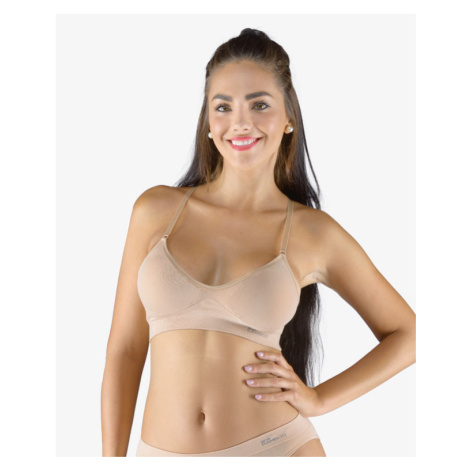 Gina Podprsenka športová s vypchávkami 07020P béžová