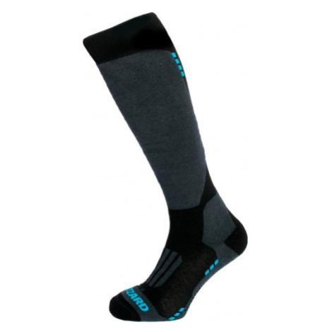 BLIZZARD-Wool Performance ski socks, black/blue Čierna