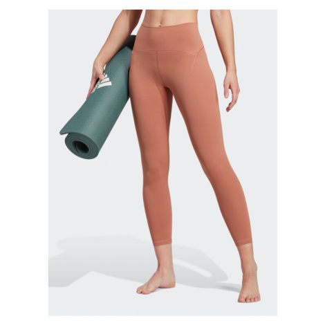Adidas Legíny Yoga Studio Luxe 7/8 Leggings HR5415 Hnedá