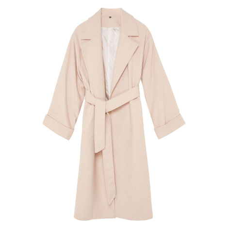 Trendyol Stone Stitch Detailed Soft Texture Oversize Coat