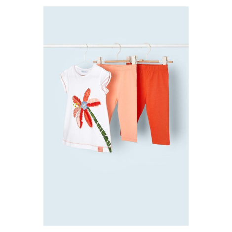 Detská bavlnená súprava Mayoral oranžová farba